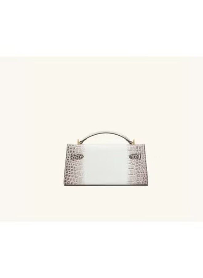 JW PEI Noor Handbag, Crocodile-Embossed Kelly Style Bag, Adjustable Shoulder Strap Purse - Image 3