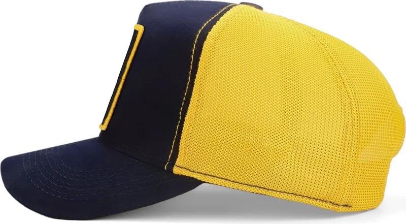 Blackbörk Blackbörk V1 Trucker 1907 - 1 Dark Navy Blue-Yellow Hat (Cap) with Code Logo