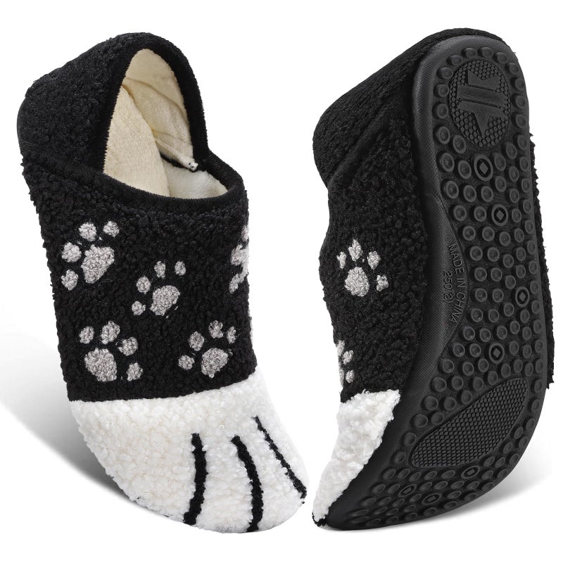 ATHMILE House Slippers for Women Men Indoor Barefoot Slippers Socks Furry Slip on House Shoes Cozy Comfy for Home Bedroom Travel - Image 2