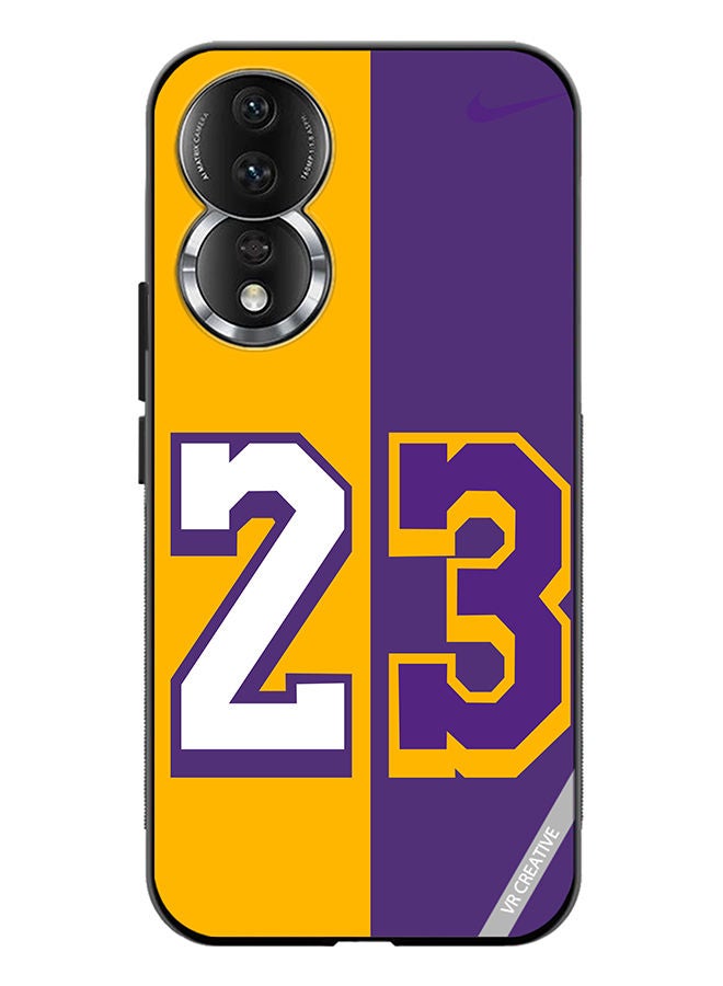 VR CREATIVE Protective Case Cover For Honor 80 Purple Yellow Design Multicolour - Image 1