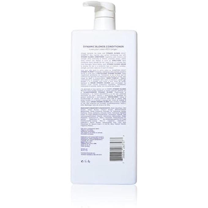 framesi COLOR LOVER DYNAMIC BLONDE CONDITIONER, SULFATE FREE CONDITIONER, COLOR TREATED HAIR, LIGHT PURPLE, 33.8 FL OZ - Image 3