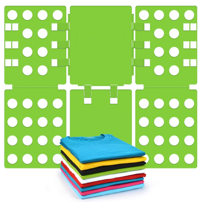 BOXLEGEND BoxLegend Shirt Folder Board T Shirt Folding Board Clothes Folder Tshirt Folder Folding Boards for Clothing Easy and Fast for Kid and Adult to Fold Clothes Green