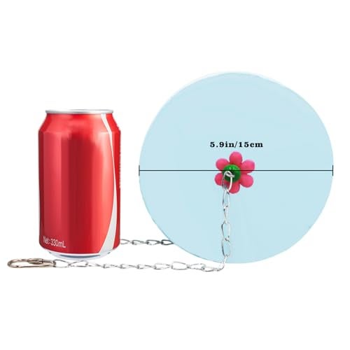 BingegePet Bird Beak Grinding Stone – Large Blue Cylinder Parrot Chew Toy with Metal Hanging Chain – Cage Accessory for Macaws, African Greys, Cockatiels & Medium to Large Birds - Image 3
