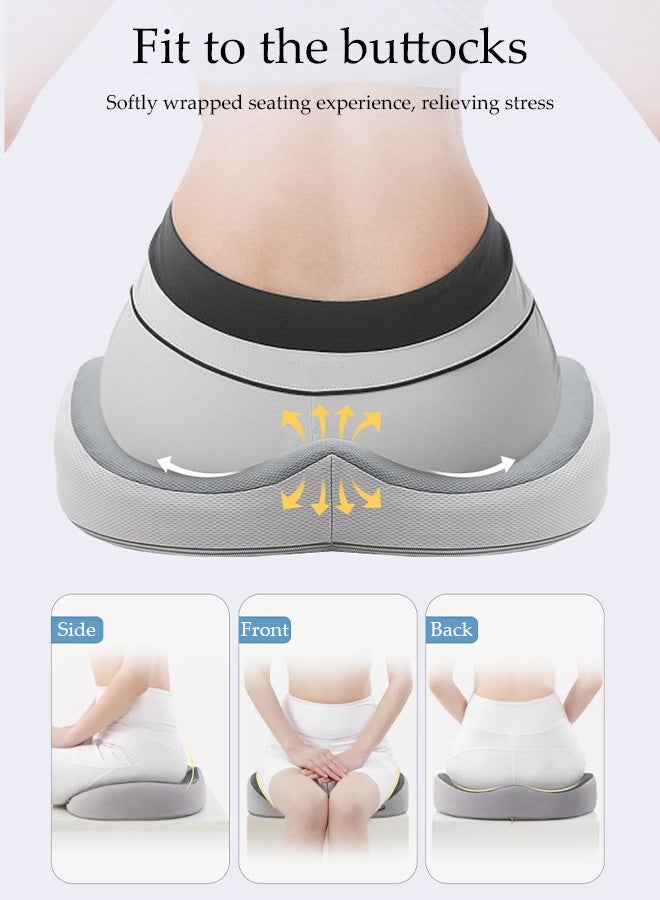 DUNISO Donut Pillow Hemorrhoid Tailbone Cushion,Memory Foam Seat Cushion，Office Seat Cushion，for Pressure Relief, Back Pain Relief, Sciatica, Lower Back and Spine Support, Hemorrhoid Pain Relief - Image 5