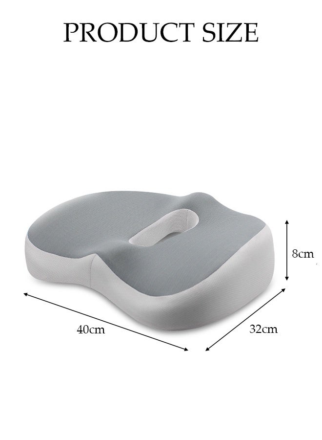DUNISO Donut Pillow Hemorrhoid Tailbone Cushion,Memory Foam Seat Cushion，Office Seat Cushion，for Pressure Relief, Back Pain Relief, Sciatica, Lower Back and Spine Support, Hemorrhoid Pain Relief - Image 2