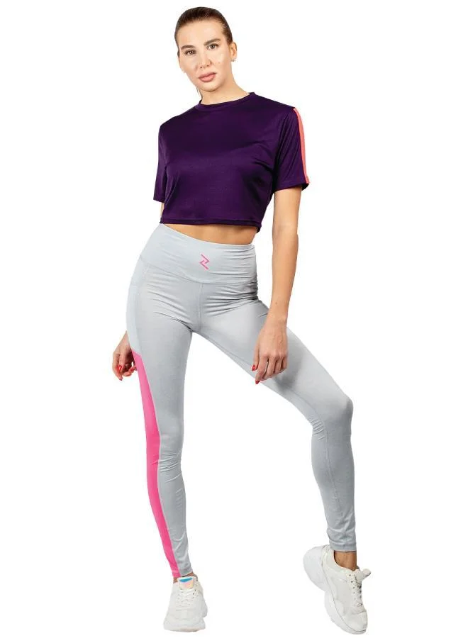 ZAECY Women's Mid-Rise Power Leggings