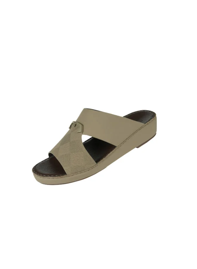 barjeel uno Barjeel Uno Mens Arabic Sandals BSP1-56 Beige