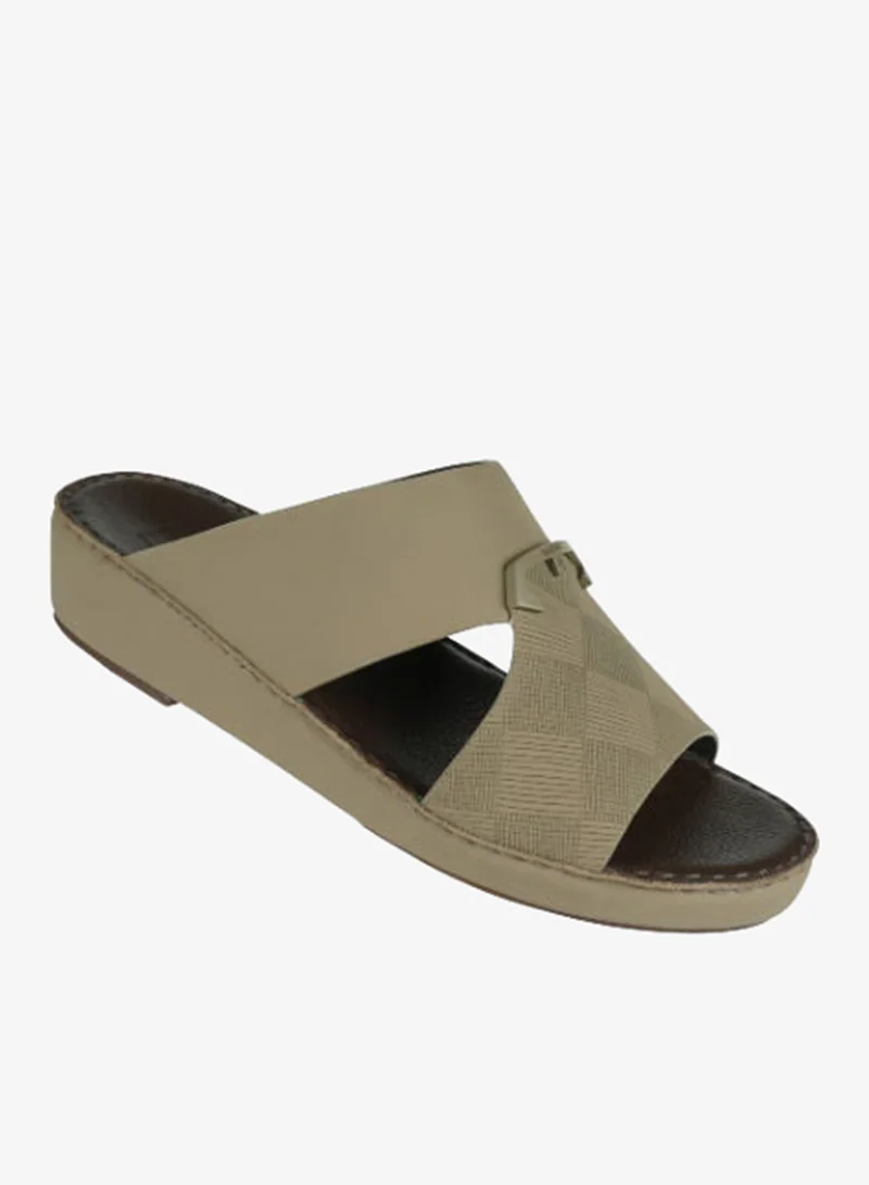 Barjeel Uno Mens Arabic Sandals BSP1-56 Beige