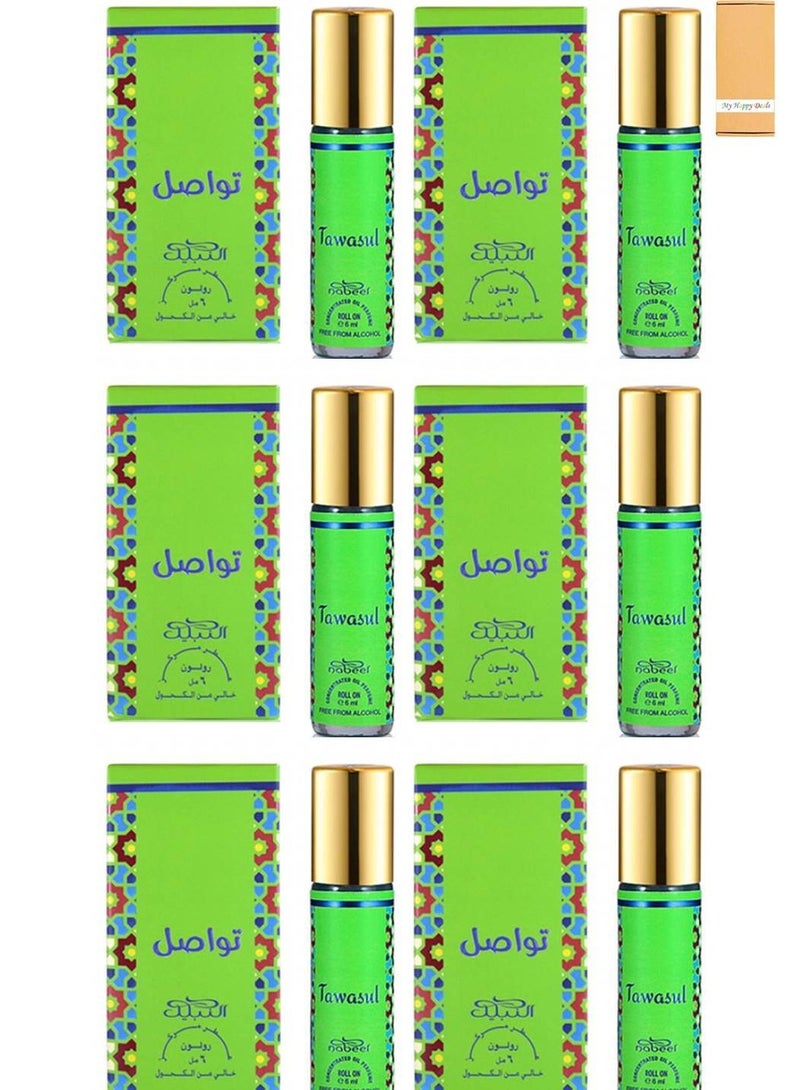 Nabeel 6 Pcs Nabeel Tawasul Alcohol Free Roll On Oil Perfume 6ML - Image 1