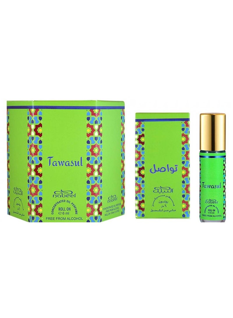 Nabeel 6 Pcs Nabeel Tawasul Alcohol Free Roll On Oil Perfume 6ML - Image 2