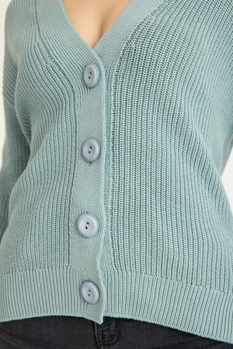 Cotenconcept Camaieu Buttoned Women's Cardigan