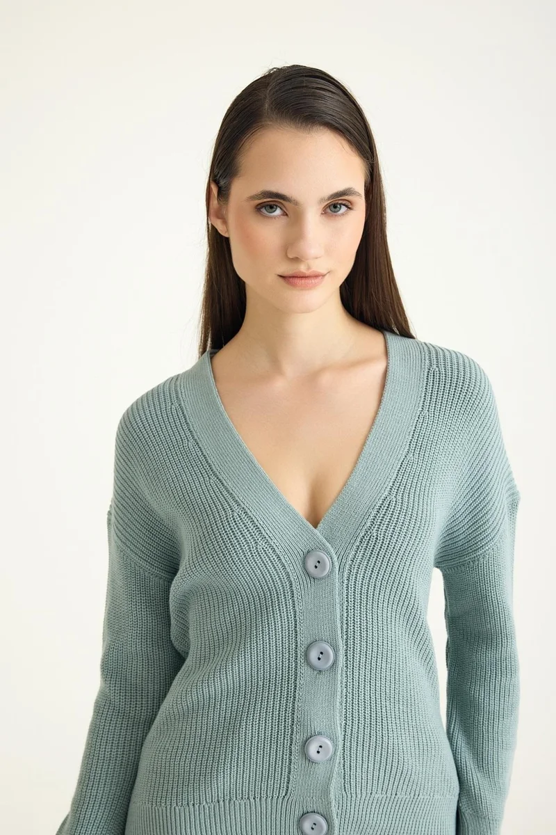 Cotenconcept Camaieu Buttoned Women's Cardigan