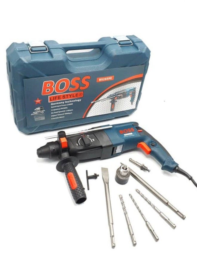 BOSS Boss 2200W 26mm SDS-Plus Rotary Hammer Drill | 3-Mode Operation | Heavy-Duty Drilling & Chiseling Tool  - Image 1