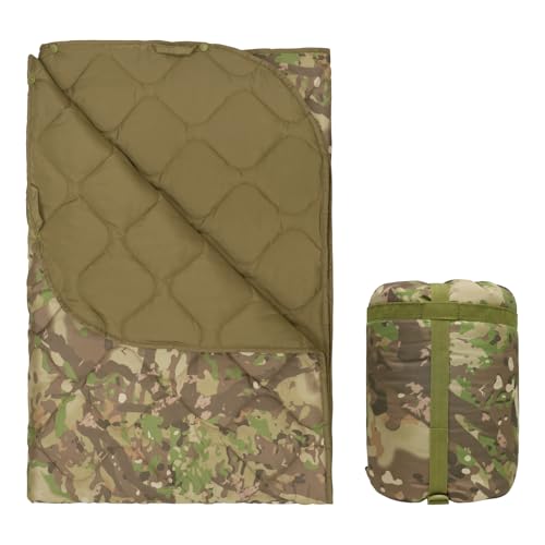 LOOGU Camo Blanket Waterproof Poncho Liner for Outdoor Camping, Hiking, Hunting, Survival, Backpacking, Picnicking, Fishing Trips - Image 1