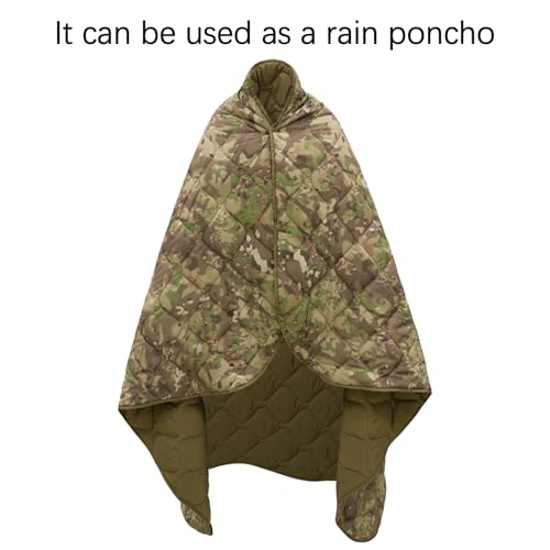 LOOGU Camo Blanket Waterproof Poncho Liner for Outdoor Camping, Hiking, Hunting, Survival, Backpacking, Picnicking, Fishing Trips - Image 4