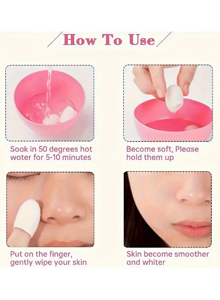 يوكانبي 20 قطعة من شرانق الحرير الطبيعي لتنظيف الوجه تُقدم تنظيفاً عميقاً وتقشيراً لطيفاً مع كرات تدليك للعناية بالبشرة لجميع أنواع البشرة. - Image 4