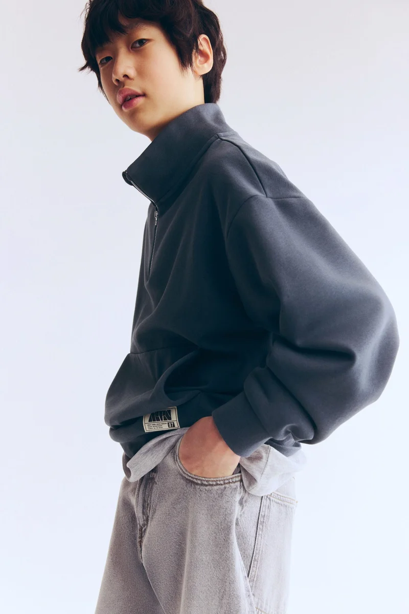 اتش اند ام سويت شيرت بسحاب علوي