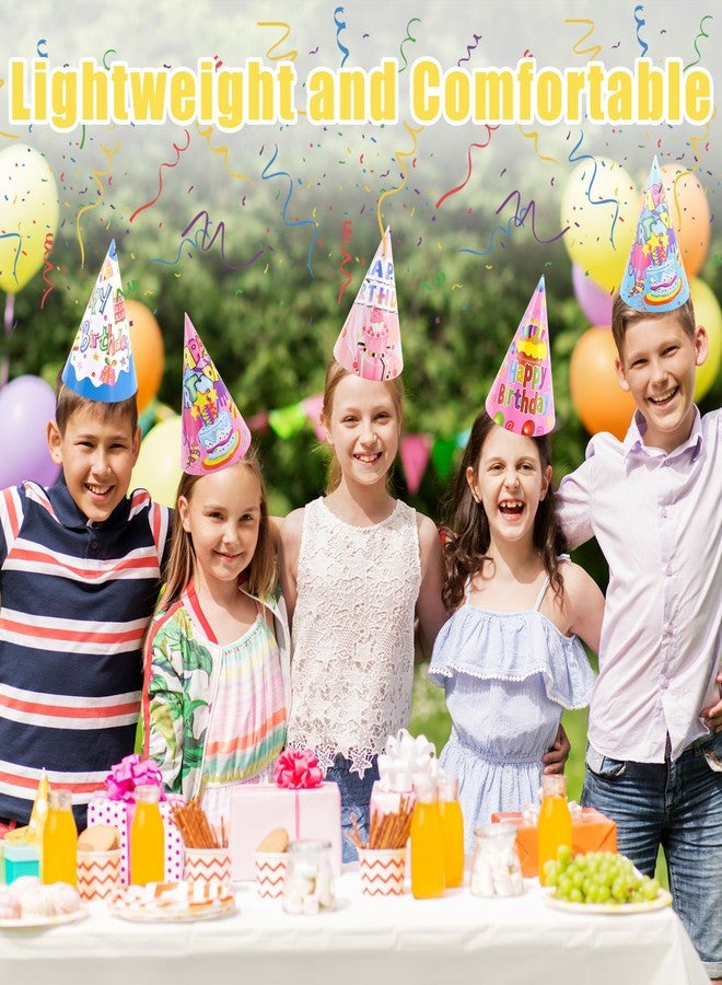 CANREVEL 12 PCS Party Hats for Kids and Adults, Party Headwear Supplies for Birthday Party Decorations, Cone Hats in 12 Designs for Girl Boys Women Men - Image 2