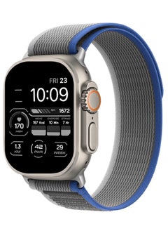 ELTRAZONE Trail Loop Compatible with Apple Watch Band 49mm/45mm/44mm/42m Nylon Weave Sport Loop Men Women Adjustable Pull Tab Strap for Apple Watch Ultra iWatch Series 8 7 6 5 4 3 2 1 SE  - Image 2