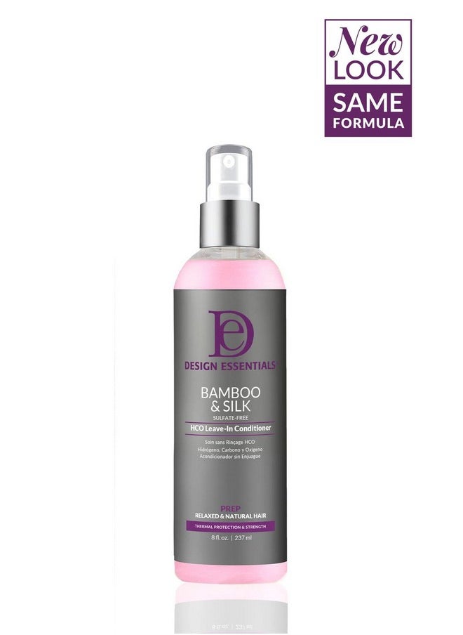 ديزاين إيسينشالز بلسم الشعر من Design Essentials Bamboo & Silk HCO Leave-In للحماية الحرارية والقوة، 8 أونصة سائلة.  - Image 2