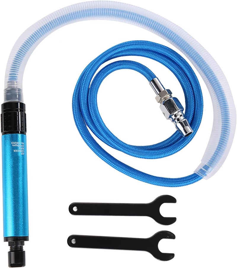 35000RPM High Speed Pneumatic Grinding Pen, Air Die Grinder Tool, Compact Lightweight Air Grinder with 3mm 6mm Chucks for Mold Polishing Glass Resin Crafts Rubber Tires - Image 1