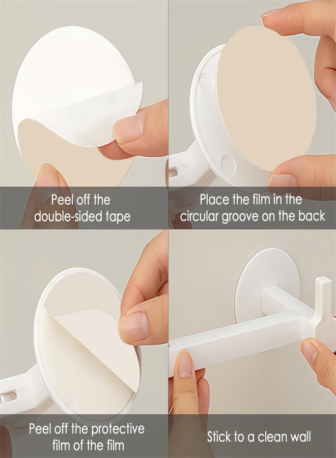 KASTWAVE 2 Pack Curtain Holdbacks Wall Mounted, Self Adhesive L Shaped Curtain Holder, Drapery Hooks Tiebacks for Home Office Decorative, Towels Hair Band Holder Nordic Style - Image 4