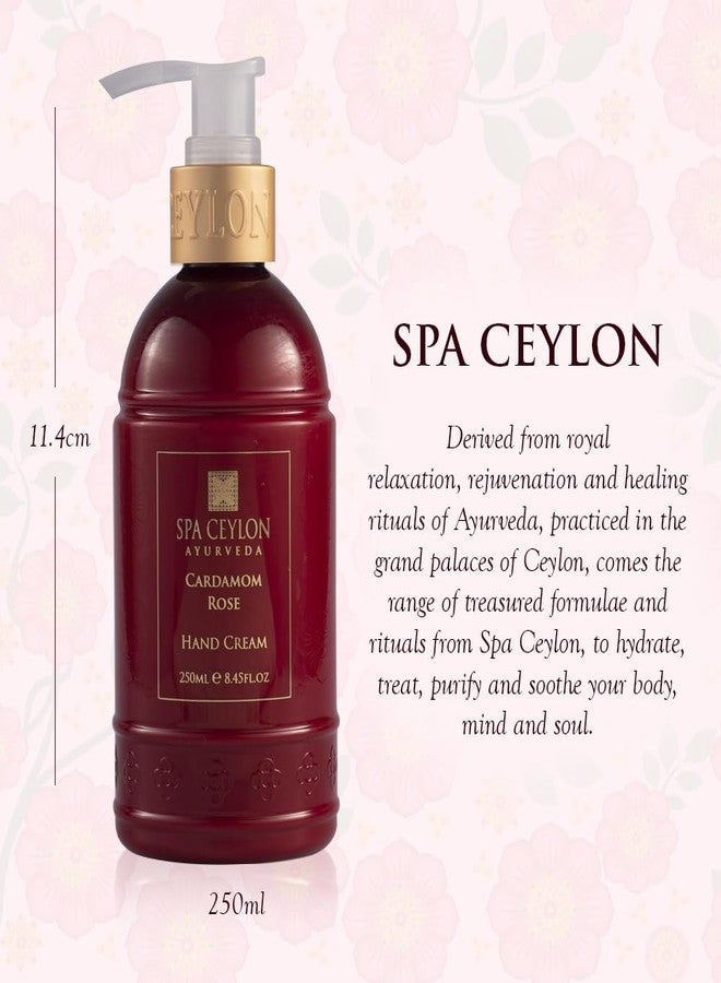 SPA CEYLON Cardamom Rose Hand Cream | Nourishing Hand Moisturizer with Mango Butter, Kokum Butter & Rice Bran | Uplifting Natural Hand Care for All Skin Types - Image 2