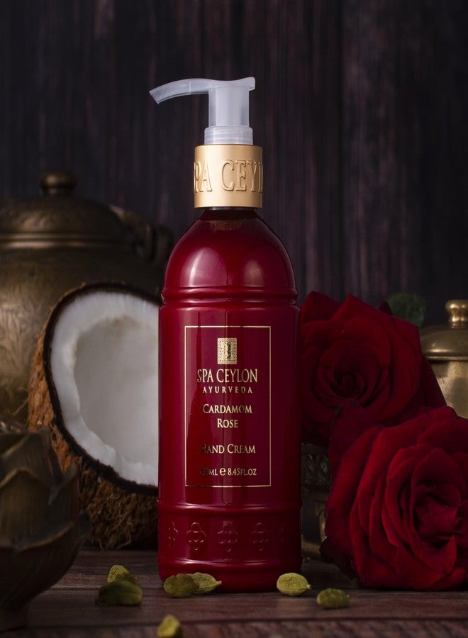 SPA CEYLON Cardamom Rose Hand Cream | Nourishing Hand Moisturizer with Mango Butter, Kokum Butter & Rice Bran | Uplifting Natural Hand Care for All Skin Types - Image 5