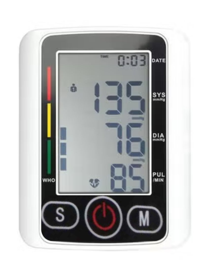 أيه بي جي شاشة كبيرة لمراقبة ضغط الدم من أعلى الذراع - جهاز ضغط الدم الرقمي مع شاشة LED، تشغيل بلمسة واحدة، سوار قابل للتعديل، ذاكرة مستخدم مزدوج، اكتشاف عدم انتظام ضربات القلب للاستخدام المنزلي - Image 1