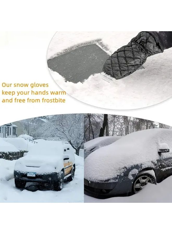 All In One Car Winter De Icer Snow Remover Kit With Warm Gloves And Ice Shovel - Image 4