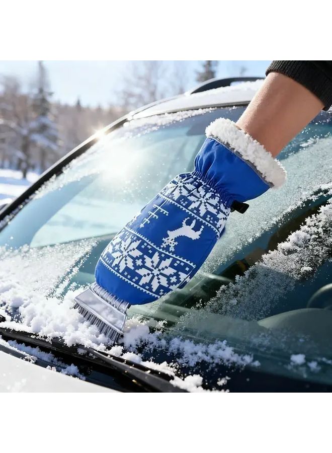 All In One Car Winter De Icer Snow Remover Kit With Warm Gloves And Ice Shovel - Image 2