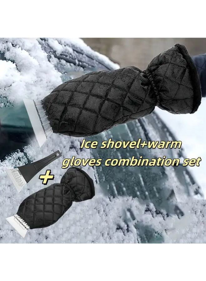 All In One Car Winter De Icer Snow Remover Kit With Warm Gloves And Ice Shovel - Image 3