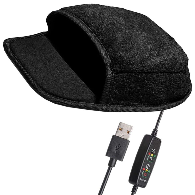 USB Heated Mouse Pad with 3 Heat Settings Ergonomic Hand Warmer for Office Home - Image 2