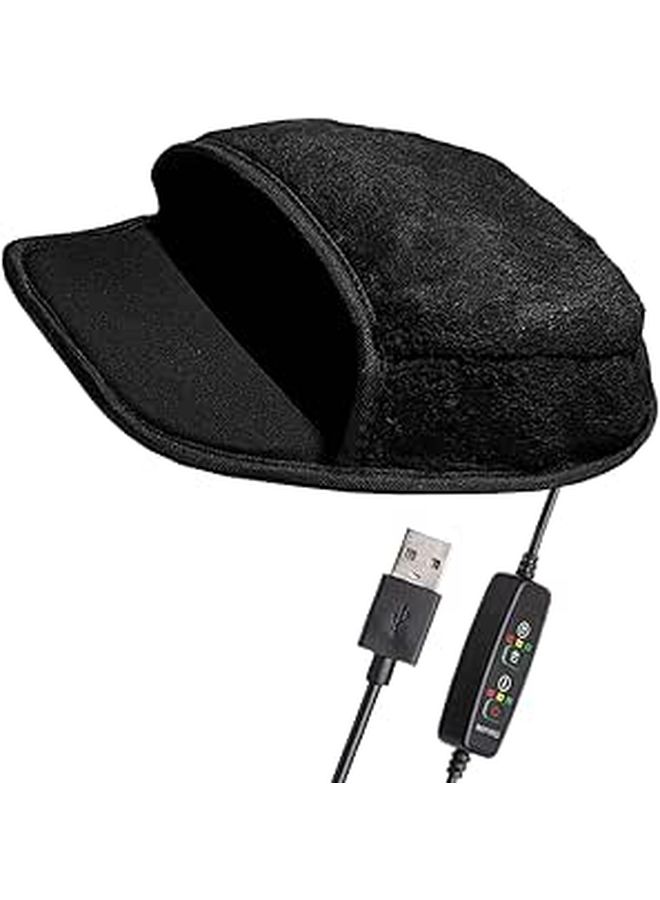 USB Heated Mouse Pad with 3 Heat Settings Ergonomic Hand Warmer for Office Home - Image 1