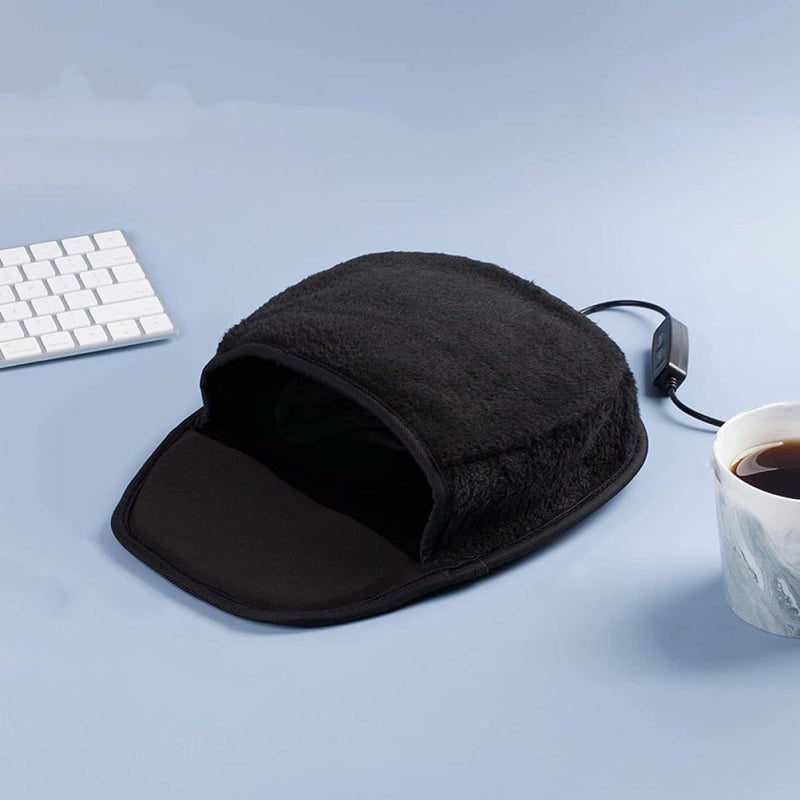 USB Heated Mouse Pad with 3 Heat Settings Ergonomic Hand Warmer for Office Home - Image 4