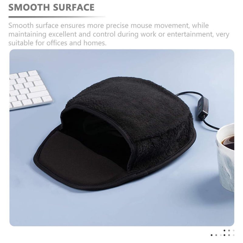 USB Heated Mouse Pad with 3 Heat Settings Ergonomic Hand Warmer for Office Home - Image 5