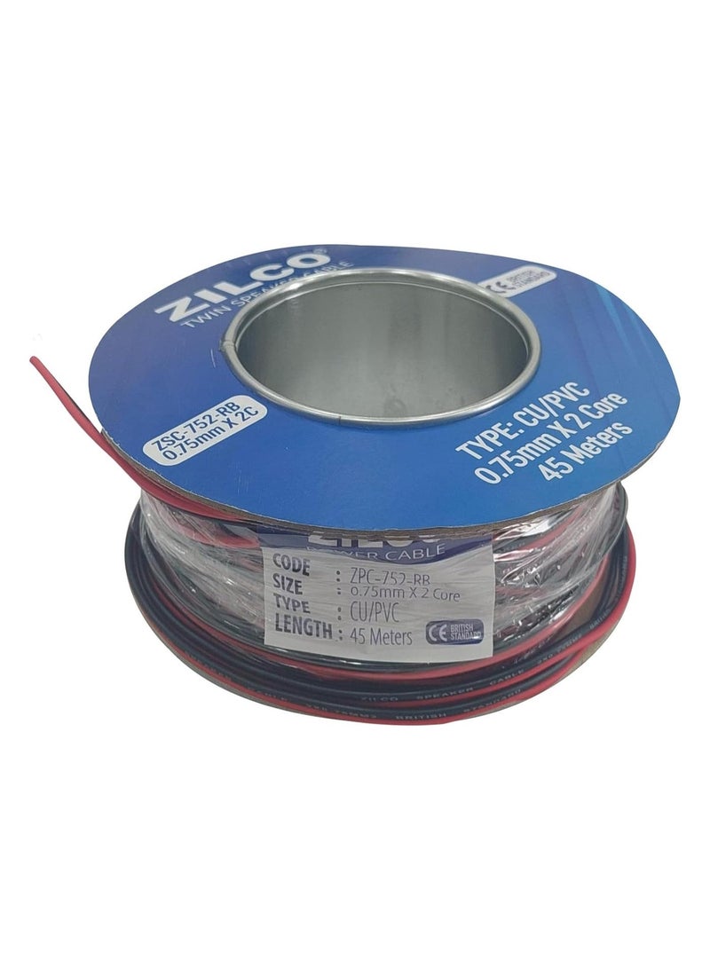 ZILCO 2-Core PVC Power Cable – ZPC‑752‑RB Premium Twin Cable for Reliable, Flexible, and Safe Power Connections - Image 2
