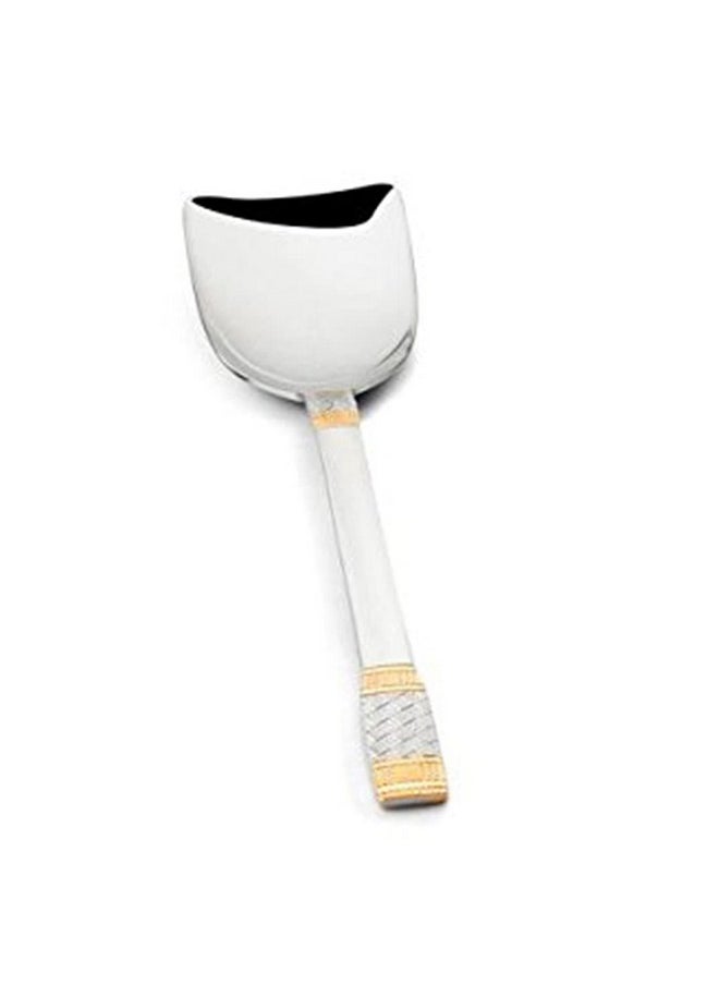 FNS FnS Celebration Rice Server 24 Karat Gold Plated Serving Spoon (1 Rice Server, Stainless Steel)  - Image 1