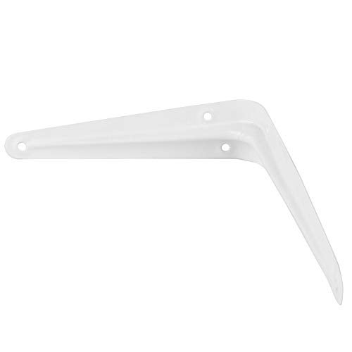 ZOENHOU 24 Packs 12 x 10 Inch White Shelf Brackets, Heavy-Duty Metal Steel Corner Brackets Equipped with 144 Screw &72 Tubes L-Bracket Supports for Wall Hanging Shelves Decoration Clapboard Fixation - Image 4