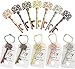 WODEGIFT 60 PCS Key Bottle OpenersWedding FavorsBridal Shower Party Favors with Card Tag and ChainsDecorations or Souvenirs for guests Bulk 5 colors mix and match - Image 3