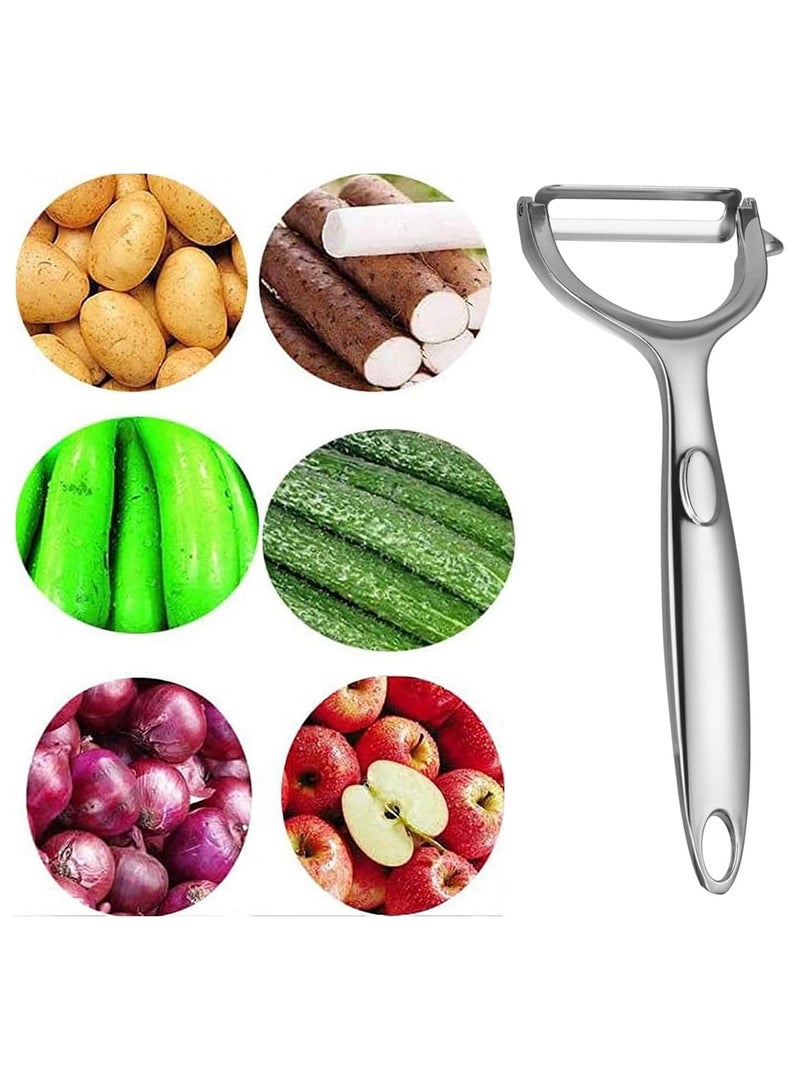 GoodTool Potato Peeler for Kitchen Y Peeler Potato Peeler Stainless Steel Multifunctional Peeler with Potato Eye Remover Non-Slip Handle Comfortable Grip for Kitchen Fruit Carrot Cucumber - Image 4