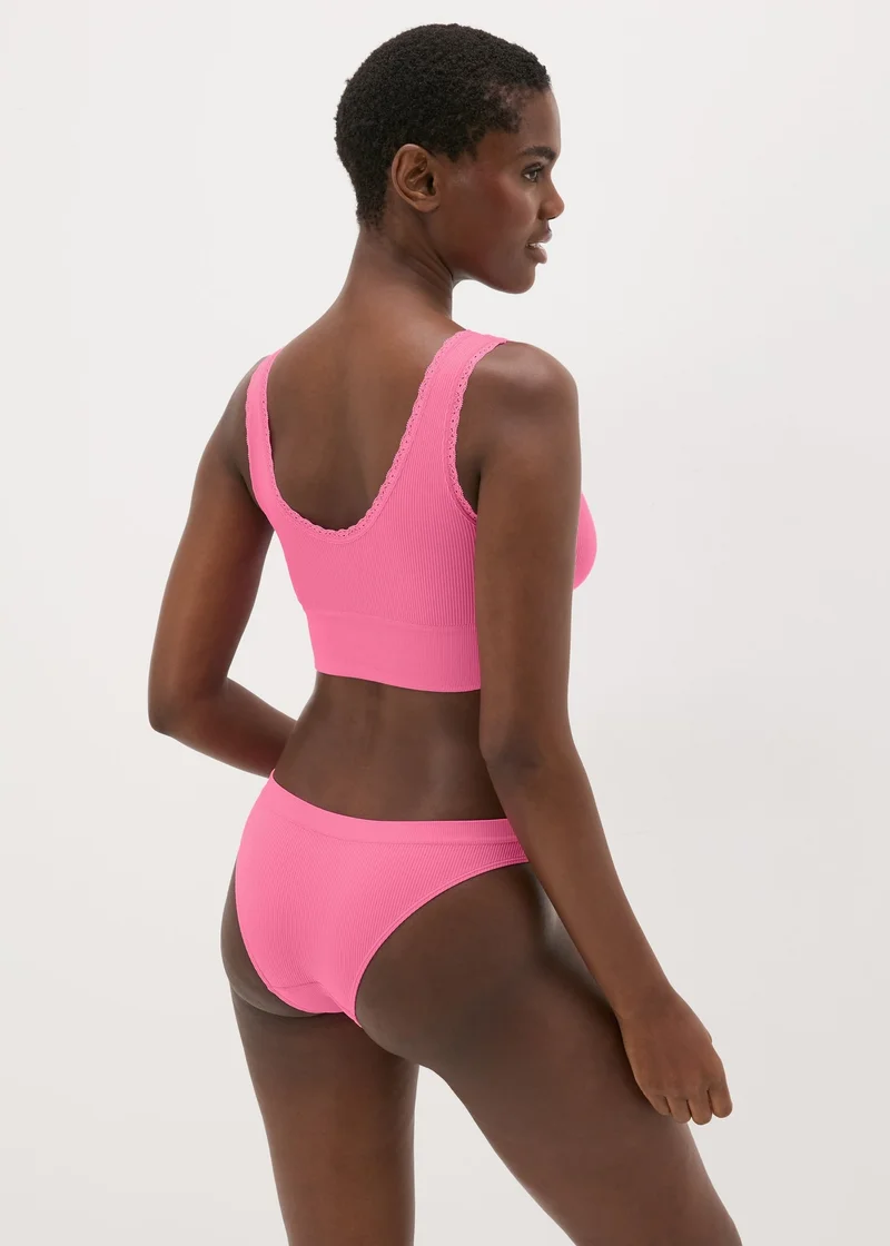 Matalan Pink Seamless Bra & Brief Set