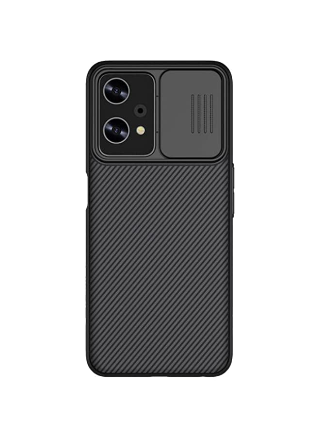 حافظة لهاتف OnePlus Nord CE 2 Lite غطاء كام شيلد برو انزلاق حماية الكاميرا - مقاوم للخدوش - حماية الخصوصية - إحساس لمسة رقيق حافظة سوداء