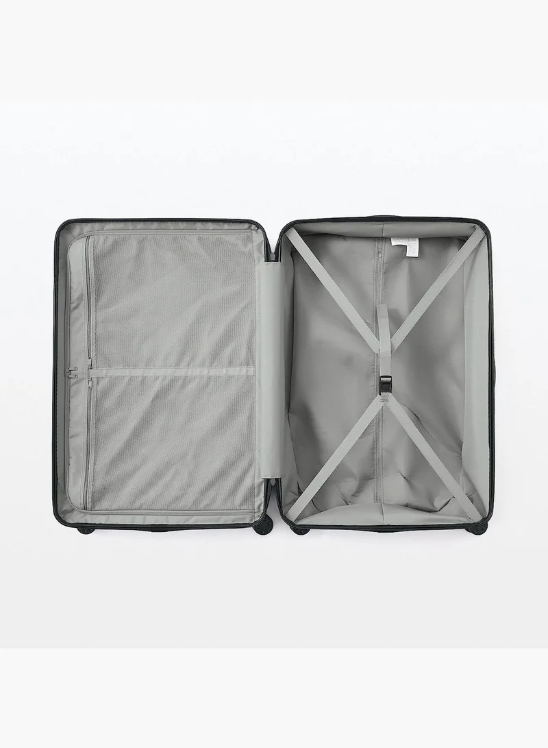 MUJI Hard Carry Bag with Stopper & Adjustable Carry Bar, 105 L Matt