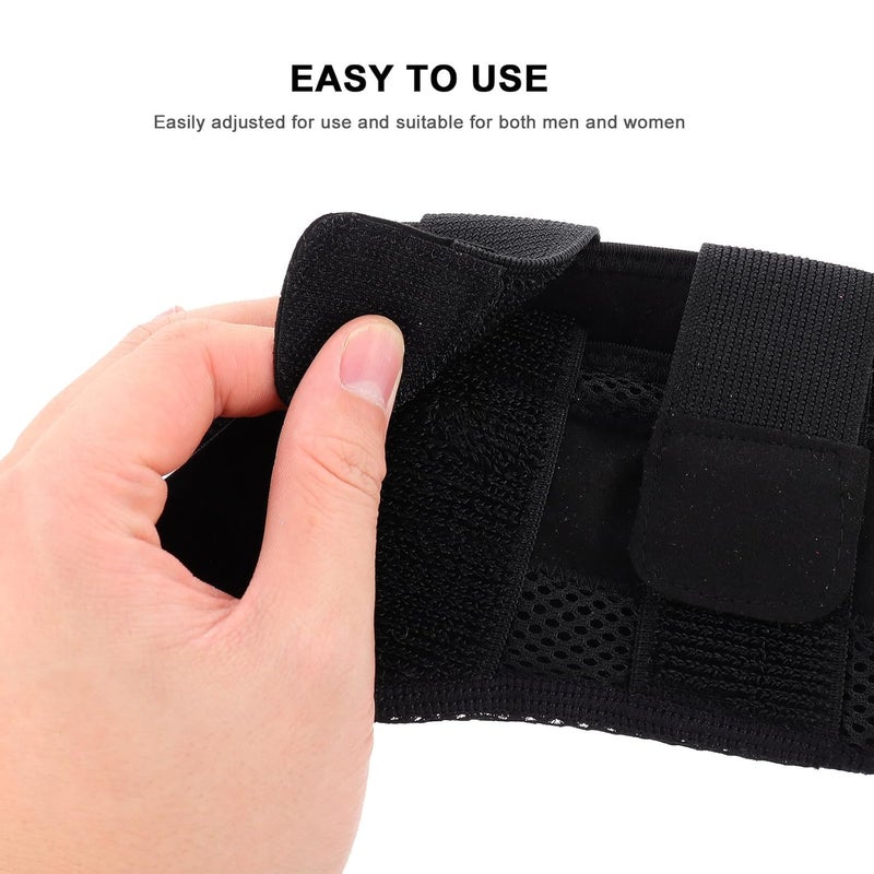 Wrist Brace with Splint, Adjustable Compression Support for Hand and Wrist, Stabilizing Orthosis for Carpal Tunnel, Sprains, Right Hand Large, Black - Image 3