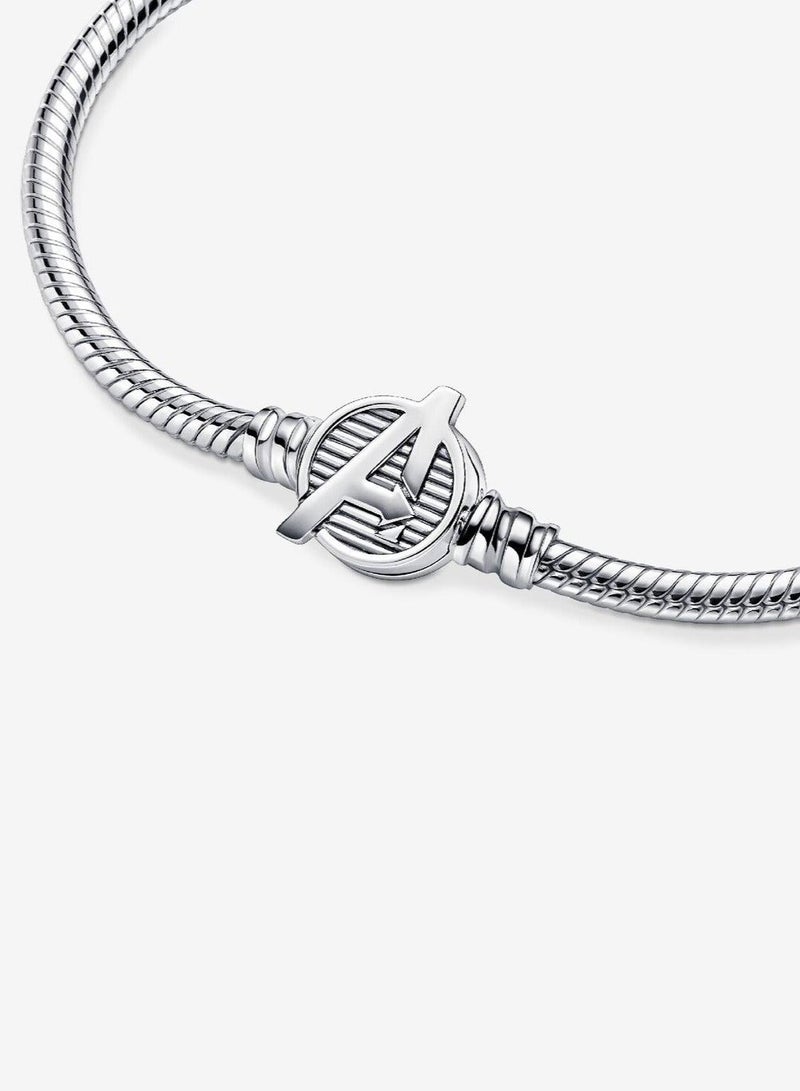 باندورا سوار بسلسلة ثعبان مزوّدة بقفل يحمل شعار أفنجرز من مارفل من تشكلية باندورا مومنتس - Image 1