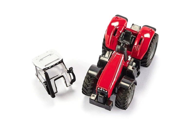 Siku 1844, Massey Ferguson Tractor with Trailer, 1:87, Metal/Plastic, Red, Tiltable Trailer - Image 5