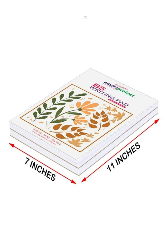 PG Creations دفاتر ملاحظات PG Creations مقاس B5، عبوة من دفترين، دفاتر كتابة غير مسطرة، ورق أبيض سادة 80 غرام/م²، 80 ورقة لكل دفتر، دفاتر للمكاتب والطلاب وتدوين اليوميات، 7 × 11 بوصة، أبيض - Image 3