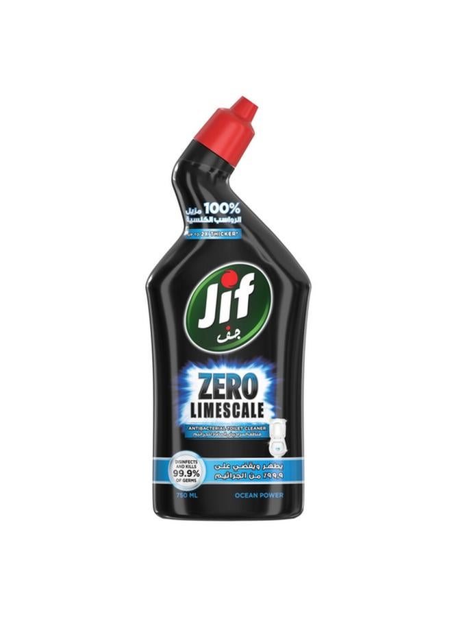 Jif Zero Limescale Ocean Power Antibacterial Toilet Bowl Cleaner 750ml 62733951 - Image 1