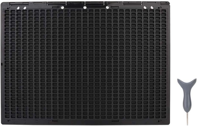 klarako Braille Slate Stylus Kit,Portable 27 Lines 30 Cells Braille Writing Slate and Stylus Braille Learning Tool Accessory Braille Paper for Slate Or Brailler - Image 1